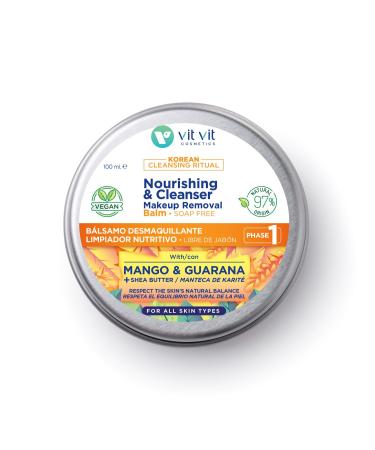 VIT VIT Nourishing cleansing balm 100ml vegan 97% natural ingredients makeup cleansing balm double cleansing facial oil balm Korean Cleansing Ritual Vit Vit Cosmetics