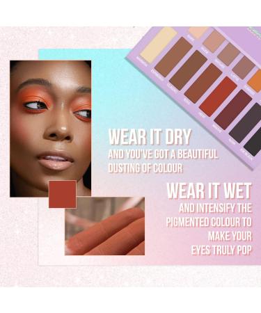 Best Pro Eyeshadow Palette Matte - 16 Highly Pigmented Vegan Shades for Warm Natural Smoky Eye Makeup - Buy Online on GoSupps.com