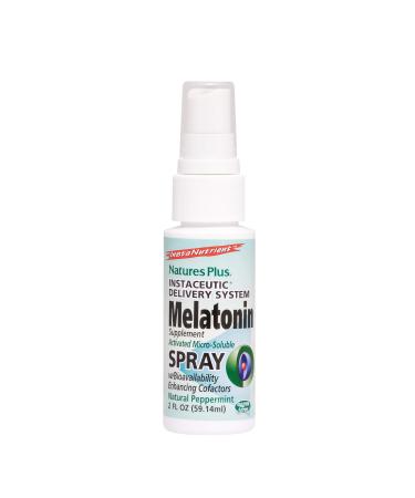 Nature's Plus InstaNutrient Melatonin Supplement Spray Natural Peppermint 2 fl oz (59.14 ml)
