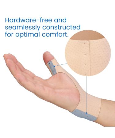 Velpeau Thumb Wrist Compression Sleeve for Arthritis Pain - 2 Pcs Elastic Liner for Splint Right & Left Hands Beige Medium Long Version - Buy Online on GoSupps.com