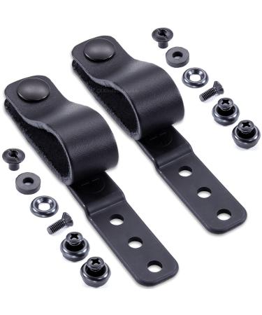 RCS Tuckable Struts - Universal Holster Mountings - with IWB Loops and Mounting Hardware - (Select Options Below) (Leather IWB Loop)(Black)(w/Hardware) - 02 Pack
