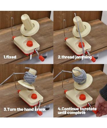 Yarn Winder - Hand Operated Knitting Wool Ball Winder with Swift Table Top Holder - 180x135x100mm - Buy Online on GoSupps.com