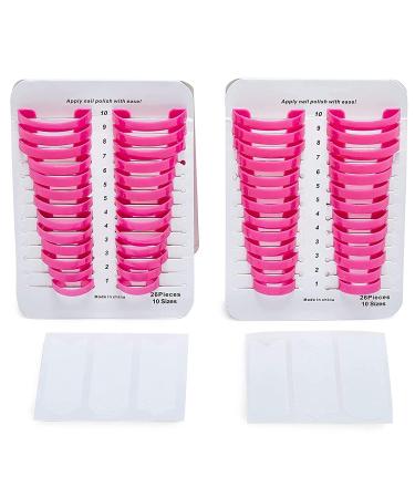 Plastic Nail Polish Protectors for Fingers - 52 Pieces, 10 Sizes | Nail Polish Guard Shields - Buy Online on GoSupps.com