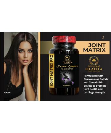 Joint Matrix PRO Natural Complex - Joint Support Supplement Joint Support with Glucosamine Immune Support Pills Flexibility Supplements - 1 Bottle 90 Tablets - Buy Online on GoSupps.com