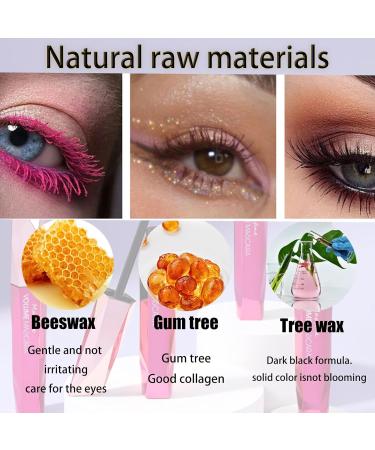 HISUNBEN Pink Mascara Water Resistant Long Lasting Voluminous Curly Extension Mascara Makeup for Christmas Halloween Parties Weddings - Buy Online on GoSupps.com
