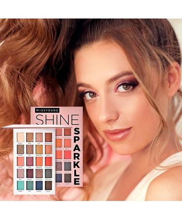 Eye Shadow Palette Makeup - Eye Shadow Pallet 20 Colors | Matte Shimmer Makeup Palette Long Lasting Waterproof Colorful Powder Eye Shadows Pigmented Makeup Palette Pochy - Buy Online on GoSupps.com