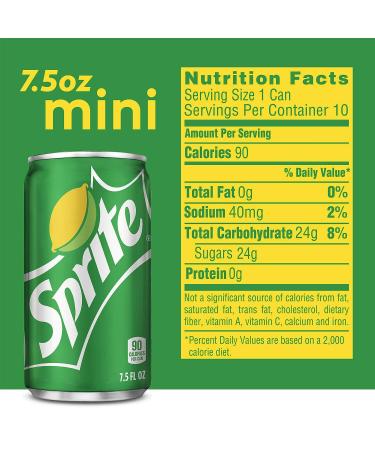 Sprite Lemon-Lime Mini Cans Soft Drink - 30 Pack (7.5 Oz) - 30 Count - Buy Online on GoSupps.com