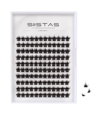 Individual Lashes Cluster Lashes D Curl 120 Cluster 12mm DIY Eyelash Extension False Lashes Individual Natural&Mega Styles Soft for Personal Makeup Use at Home (10-12mm) W10#(12mm)