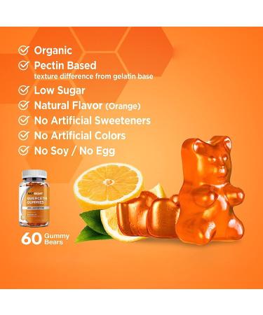 Quercetin & Bromelain Immune Support Gummies - Antioxidant Respiratory & Joint Health - Buy Online on GoSupps.com