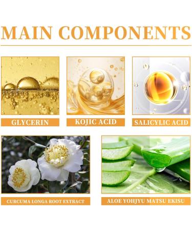 Turmeric Kojic Acid Cleansing Pads - Face Pads - Gentle Face Exfoliator Pad with Salicylic Acid - Reduce Acne Face Wipes - Toner Pads Shrink Pores Fade Dark Spot (55 pieces (1 Box)) 55 pieces ( 1 Box) - Buy Online on GoSupps.com