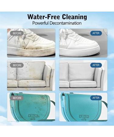 Multi-Functional Cleaning And Stain Removal Cream Upgraded Version Multifunctional White Shoes Cleaning Cream with Sponge No Need To Wash Decontaminate Solid Paste for Shoes Clothes Sofa (2 PCS) - Buy Online on GoSupps.com