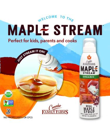Coombs Family Farms Organic Maple Syrup Spray - Grade A Amber, 7 Fl Oz - Buy Online on GoSupps.com