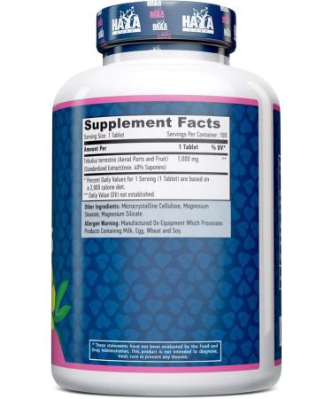 Tribulus Terrestris 1000mg Haya Labs 100tabl - Buy Online on GoSupps.com