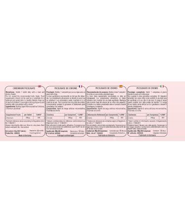 Picolinate de chrome 200 g - 365 comprim s - *taux de glyc mie normal - hautement dos - 100% v g talien Fabrication et contr le en laboratoire allemands - NutriFair | Premium & Fair - Buy Online on GoSupps.com