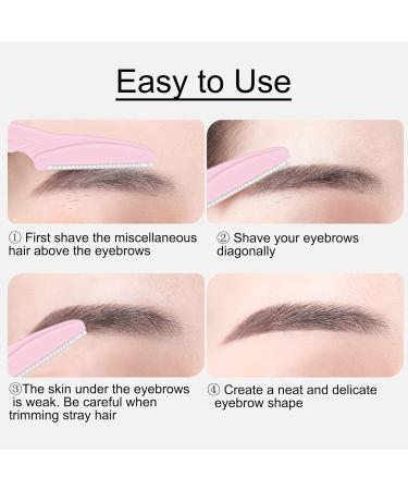 Rnitle Eyebrow Razors Shaper 4 Pieces - Portable Facial Hair Remover for Women and Men - Buy Online on GoSupps.com