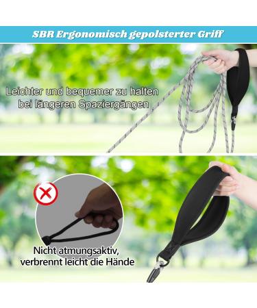 Buy Aystkniet Bungee Tow Leash for Dogs - Shock-Absorbing Padded Handle Reflective Lockable Hooks - 3m to 20m Options for Medium & Large Dogs - Buy Online on GoSupps.com
