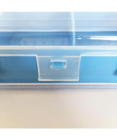 Double-Sided Pill Box Case - Blue Medicine Organizer for Vitamins & Tablets | Best International Shipping - Buy Online on GoSupps.com