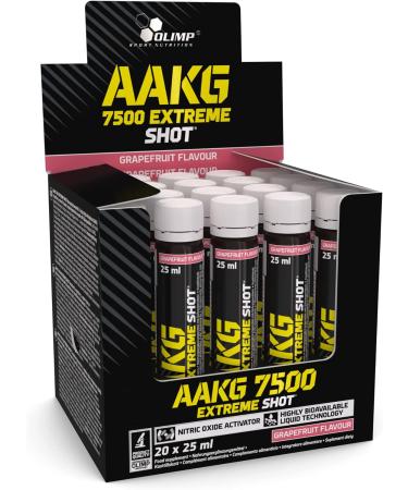 Olimp AAKG Extreme Shot 7500 Grapefruit Ampoules - Pack of 20 (24764) - Buy Online on GoSupps.com