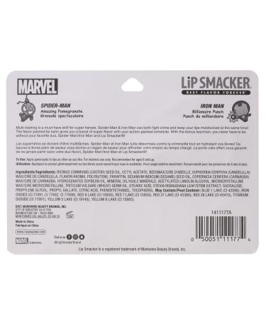 Lip Smacker Marvel keychain lip balm for kids - Spiderman & Captain America Spiderman & Captain America 0.28 Ounce (pack of 2) - Buy Online on GoSupps.com