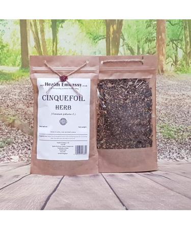 Cinquefoil Herb Tea | Comarum Palustre | Potentille Des Marais Herbe Tisane Health Embassy (100g) - Buy Online on GoSupps.com