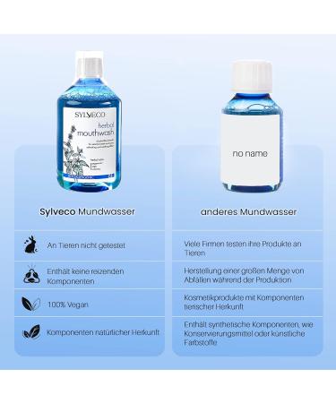 SYLVECO Herbal Mouthwash 500ml | Vegan Natural Oral Care for Daily Dental Health | Unisex - Buy Online on GoSupps.com