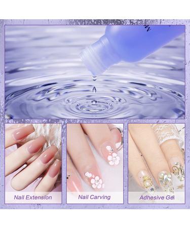 Morovan Non-Yellow Acrylic Nail Liquid 2PCS 2.5OZ - Medium Drying Time - For Acrylic Powder - Non-Yellow Nail Monomer Liquid - Buy Online on GoSupps.com