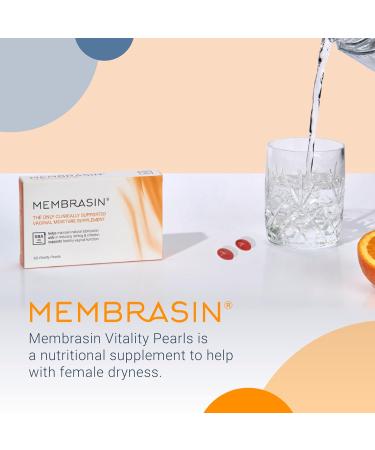 Membrasin 60 Day Supply - Vaginal Dryness Relief Vitality Pearls & Vulva Care Cream for Menopause Moisture - Buy Online on GoSupps.com