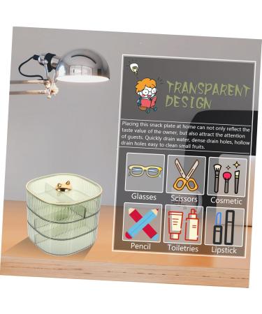 KICHOUSE Candy Plate Decor Food Tray Sympathy Baskets Dried Fruit Case Sweet Candy Case Grid Biscuit Box 15X15X13.5CM Green - Buy Online on GoSupps.com