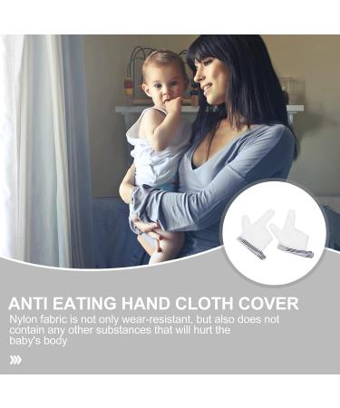 KALLORY Breathable Thumb Sucking Guard for Kids - Adjustable Thumb Protector Gloves for Infants - White - 13x7.5x0.5cm - Buy Online on GoSupps.com