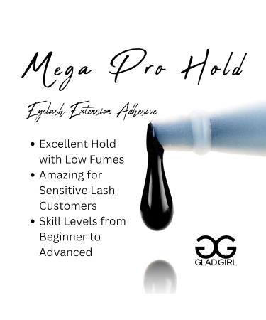 GladGirl Mega Pro Hold Lash Extension Glue | 2ml | Volumizing Low Fumes 3 Weeks Retention | Fast Drying International Shipping - Buy Online on GoSupps.com