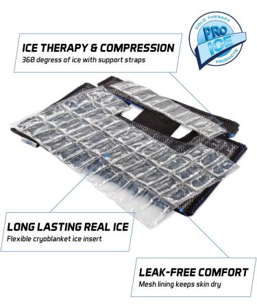 Pro Ice Scapula/Cervical Cold Ice Wrap with Inserts - Fast Pain Relief - Buy Online on GoSupps.com