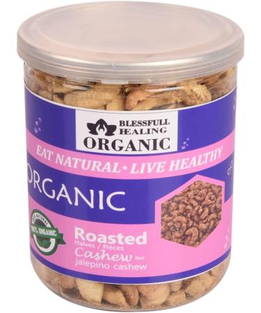 Blessfull Healing Organic Natural Vegan Jalapeno Roasted Halves/Pieces Cashew Nuts Crunchy Kaju 250 Gram - Buy Online on GoSupps.com