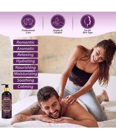 Aromatherapy Lavender Massage Oil with Roller Ball - Soothing Calming & Relaxing Spa Oil for Date Night & Massage Therapy | 10 Fl Oz - Buy Online on GoSupps.com