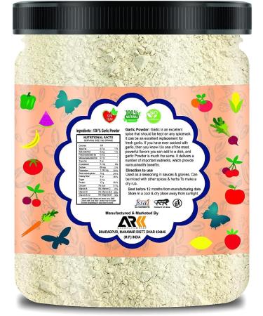 Green Velly Organic Infinity Garlic Powder | Dehydrated | Ready to Use - 500 GM by Organic Infinity - Buy Online on GoSupps.com