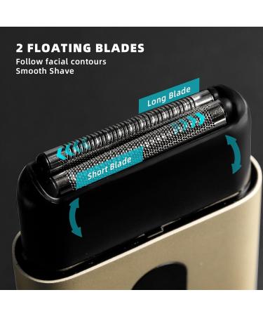 SMATE Electric Razors for Men - Cordless Foil Shaver Portable Wet & Dry IPX7 Waterproof Rechargeable with LCD Display - Perfect for Travel - Buy Online on GoSupps.com