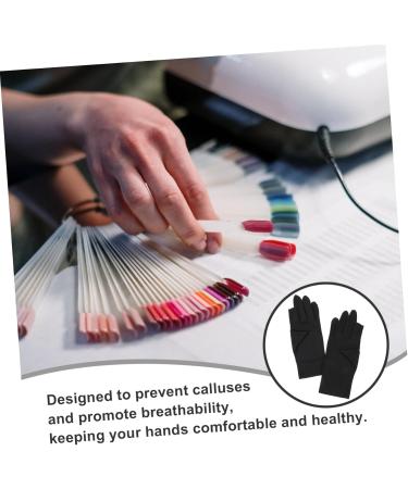 Healeved 4 Pairs Women's Sun Protection Gloves Nail Gloves for Women Nail Art Supplies Manicure Gloves Anti Uv Nail Art Uv Gloves Gel Manicure Uv Gloves Nylon Breathable Accessories - Buy Online on GoSupps.com