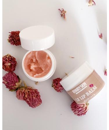 100% Natural Lip Balm and Lip Scrub Duo - Intensive Lip Care Therapy for Dry and Chapped Lips - Made with Cranberry Butter - 100% Vegan