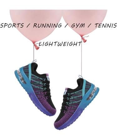 Neoker Women's Running Sneakers - Lightweight Breathable Sports Shoes | Slipproof Jogging Footwear (Gray Red Black) - Sizes 36-42 EU - Buy Online on GoSupps.com