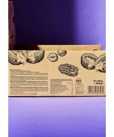 KoRo Organic Energy Ball Nougat - Vegan Chocolate-Hazelnut Snack (14 x 30g) - Perfect On-the-Go Treat | International Shipping - Buy Online on GoSupps.com