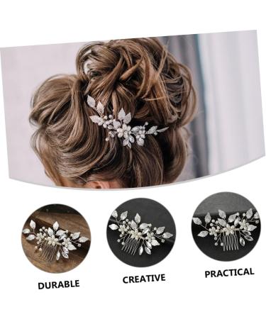 Ipetboom Bridal Hair Accessories Wedding Hair Accessories Crystal Wedding Hair Accessory Bride Headpieces for Wedding Rhinestone Barrettes Pearl Zinc Alloy Bridesmaid Hair Comb - Buy Online on GoSupps.com