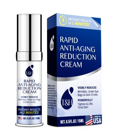 Instant Reduction Eye Cream Anti Aging, Rapid Face Lift and Eye Cream for Dark Circles And Puffiness - Visibly Wrinkle Cream for Face and Neck, Instantly Reduces Wrinkle, Under Eye Bags, Fine Lines, Dark Circles Under Eye Treatment For Women And Men - 15m