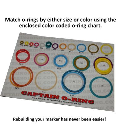 Spyder 12/13 Color Coded 3X Oring Rebuild Kit - Compatible with Various Spyder Paintball Markers - Buy Online on GoSupps.com
