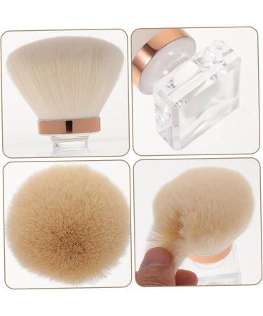 DRESSOOS highlighter face manicure makeup powder Makeup Tools makeup brush cosmetic blush brush paint artificial fiber white tool Aromatherapy round head powder brush beauty tools plastic - Buy Online on GoSupps.com