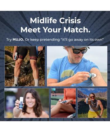 MUJO Extra Oomph Quick Pain Relief Roll-On Gel + Organic Menthol + ICY Muscle Relief + Fast-Acting Menthol + Aloe + Arnica for Joint and Back Aches 3 fl oz - Buy Online on GoSupps.com