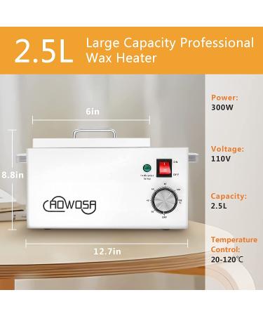 Professional Large Single Wax Warmer with 5.5 Lbs Capacity for Hair Removal - Adjustable Temperature Set for Facial, Body & Salon Use - 151 Piece Set Included - Buy Online on GoSupps.com