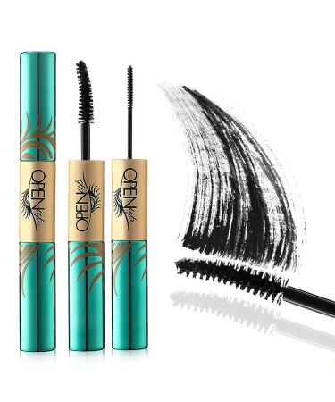 GECOMO Black Volume and Length Mascara - 4D Silk Fiber Lash, Waterproof, No Smudging, Thick & Black - Best Mascara for Women | 1PCS - Buy Online on GoSupps.com