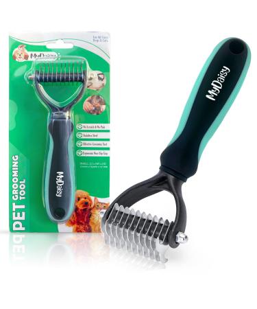 Mydaisy dog brush underwool dog brush long -hair undercoat Langhaar cat brush dog comb underproof brush cat dog brush underfell brush dogs dog comb long hair s turquoise