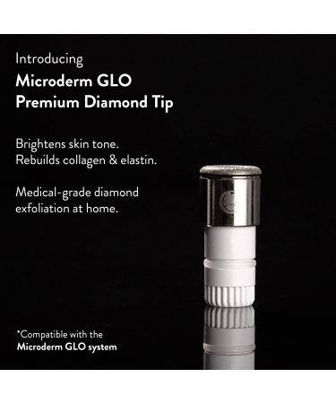 Microderm GLO Premium Diamond Microdermabrasion Tips - Medical Grade Stainless Steel Accessories with Patented Safe3D Technology - Safe for All Skin Types (Premium) - Buy Online on GoSupps.com