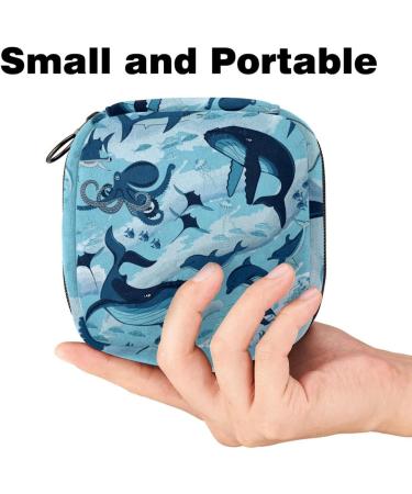 Naval Sky Women's Binding-Ups | Large Menstrual Cup with Ocean Motif | Dolphin Shark Octopus | Zippered Storage Bag & Period Inserts | Eco-Friendly & Multicolored - Buy Online on GoSupps.com