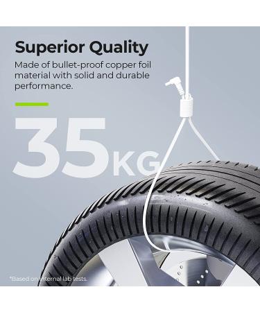 AUVON Durable Lead Wires for TENS EMS Units (2 Pairs) - 10X Durability, 40,000+ Bend Lifespan - Compatible with Electric Muscle Stimulators - Buy Online on GoSupps.com